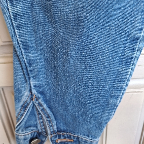 Mele N Pele Jeans Junior SZ01 Back Seam Spliit Hem 5 Pocket Style Zip Good Shape - Picture 8 of 9